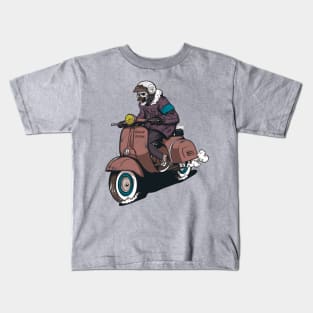 The Scooter Rider Kids T-Shirt